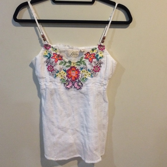 Embroider white top
