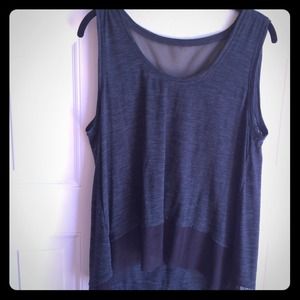 Xsold in bundleX BCBG hi-lo grey top