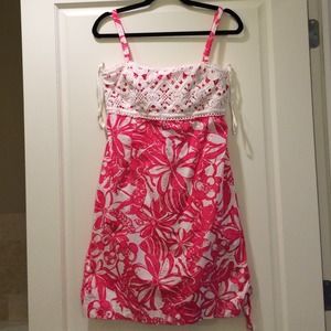 Lilly Pulitzer Pink Flower Shift Dress