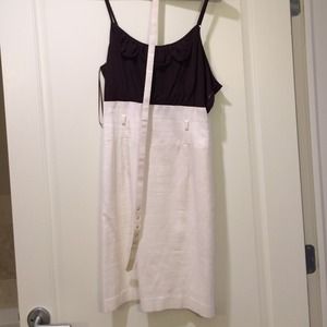 Trina Turk brown and white dress