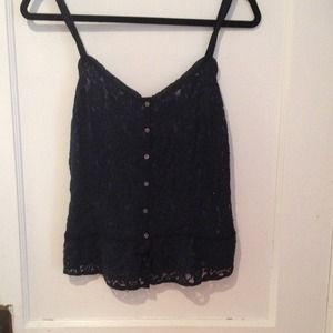 Navy Blue Lace Tank