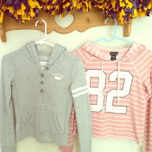 1 sweater for Abercrombie- 1 sweater from Wetseal