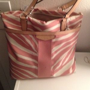 Coach zebra purse.