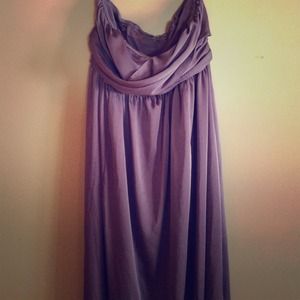 NWT Strapless Orchid Floor Length Gown