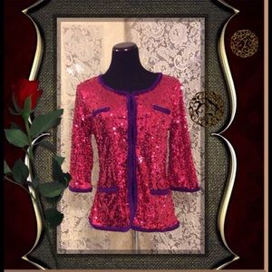 IMAN Sensational Sequin jacket. .  2 Days Only