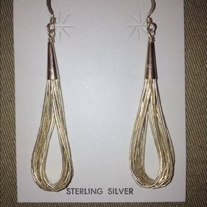 Liquid Sterling Silver Dangle Earrings