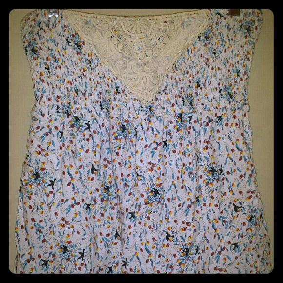 Strapless empire waist rockabilly boho sparrow top