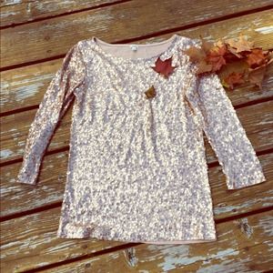 J. Crew Drapey Sequin Tee