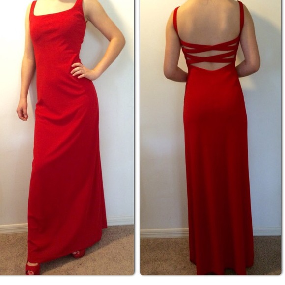 Cache Red Evening Dress.