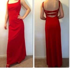 Cache Red Evening Dress.