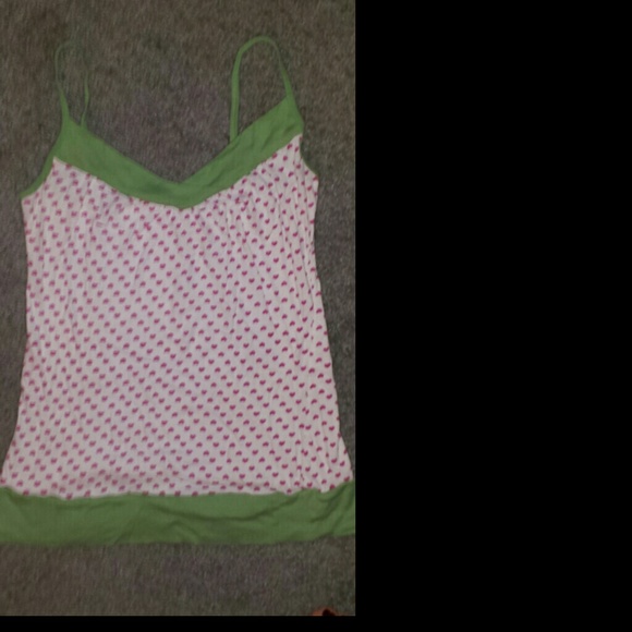 Cute heart printed tank top