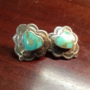 Sterling turquoise earrings