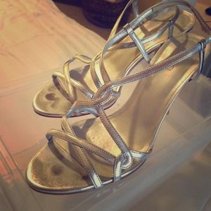 Aldo size 39 shoes silver