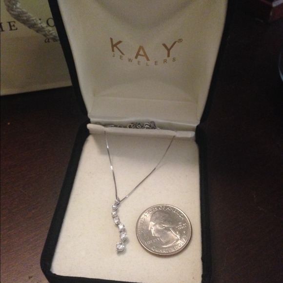 Seven diamond journey necklace (real)