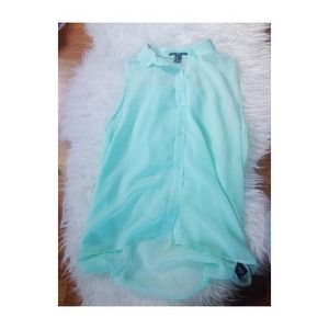 sheer mint shirt