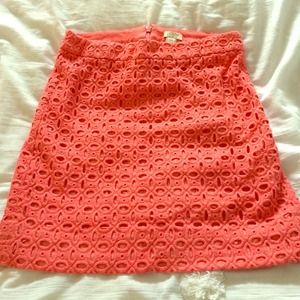 JCrew Mini Lace Skirt