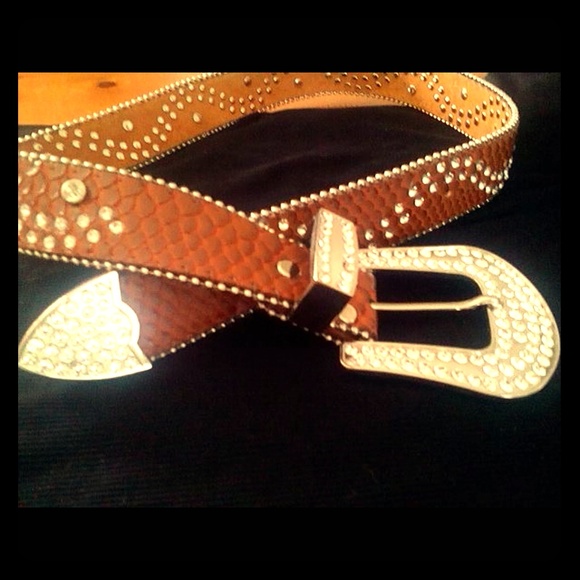 Ladies western bling belt
