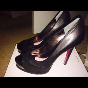 Leather Platform Pump