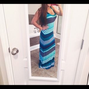 Stripped Maxi Dress