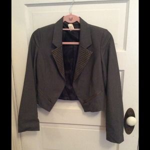 ❎sold❎ blazer w/ bronze grommets and side zippers