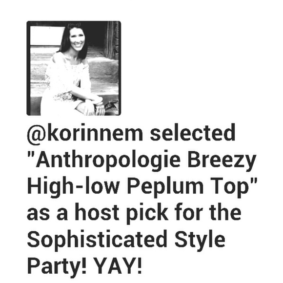 Anthropologie Breezy High-low Peplum Top - Picture 4 of 4