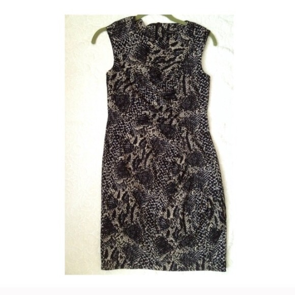 SALE Anne Taylor Snakeskin Sheath Dress - Picture 2 of 2
