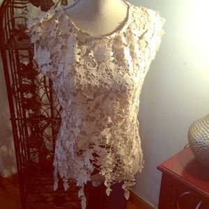 Lace leaf/flower top.