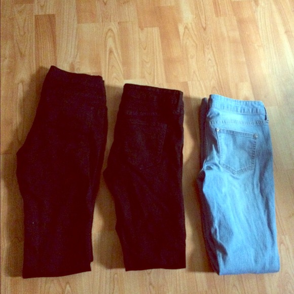 Bundle of 3 skinny low waist jeans