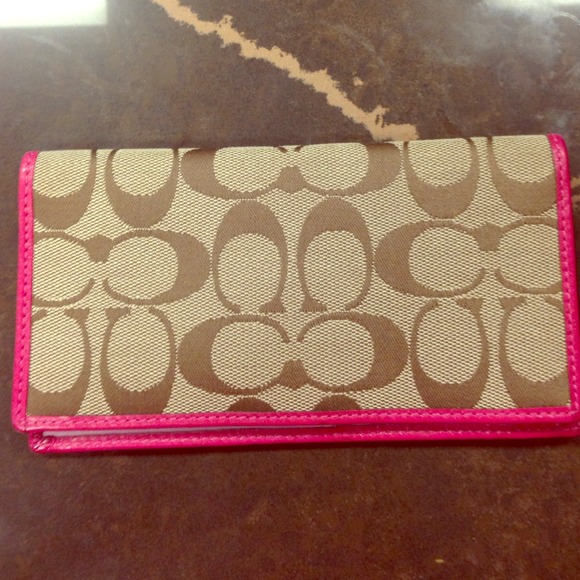 Coach checkbook holder