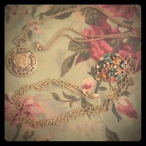 Long Flower necklaces (set)