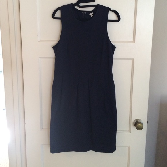 JCrew Cotton Interlock Ava Dress in BLACK! - Picture 2 of 3