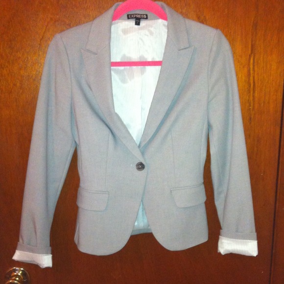 Express blazer in light grey
