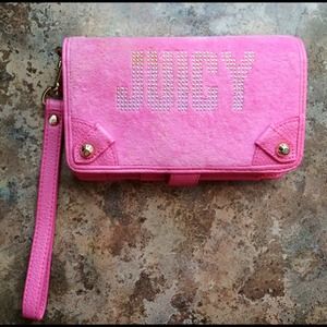 Juicy Couture wallet wristlet iphone 5/c/s