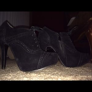 High heel booties