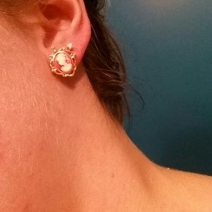 Cameo earrings
