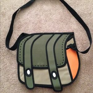 Olive & Orange Satchel 3D Cartoon Bag