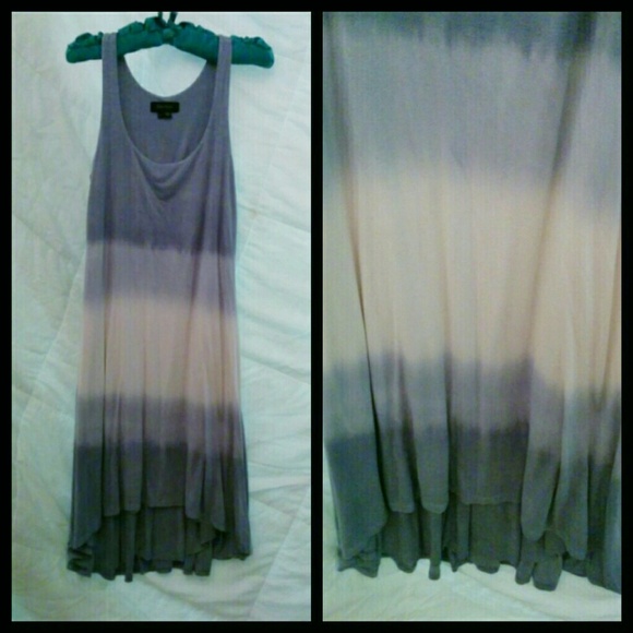 Baby Blue Karen Kane Dip Dyed Dress
