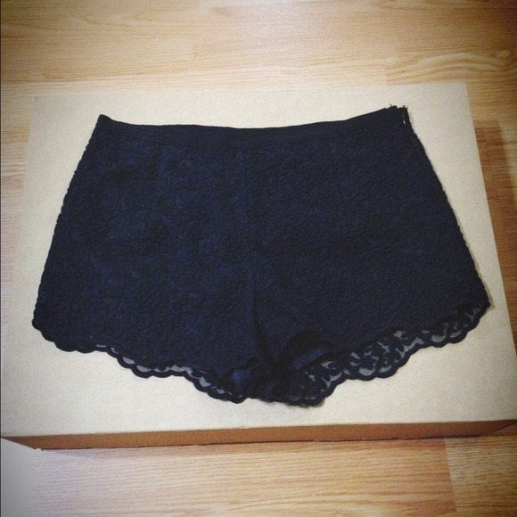 F21 Black Lace Short
