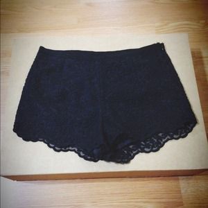 F21 Black Lace Short