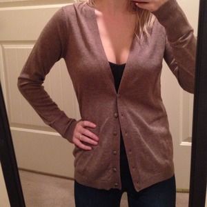 Express button down wool cardigan sweater