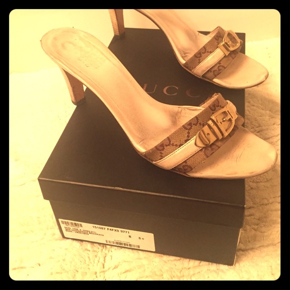 Gucci fabric signature heels