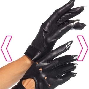 Halloween motorcycle gloves with nails never worn