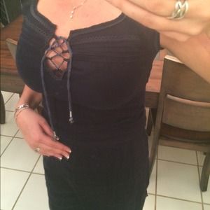 Navy blue mini dress