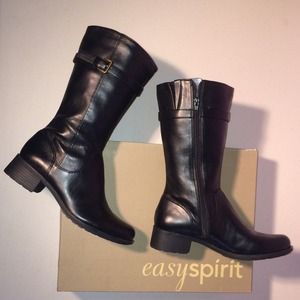 Easy Spirit Lambert Black Boot Sz 9M