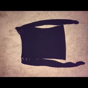 Black long sleeve top