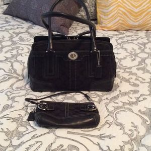 Coach purse and wristlet - bundle