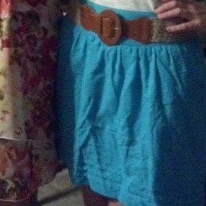 Light blue skirt