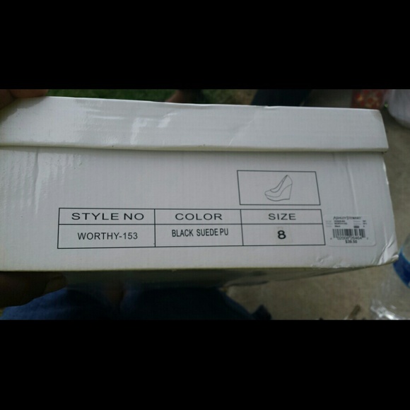 Ashley Stewart Faux Suede Color Block Wedge - Picture 3 of 4