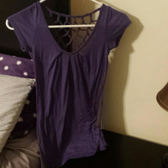 purple shirt