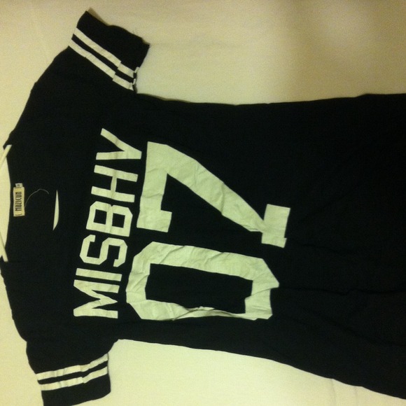 " misbhv 07 " jersey inspired top